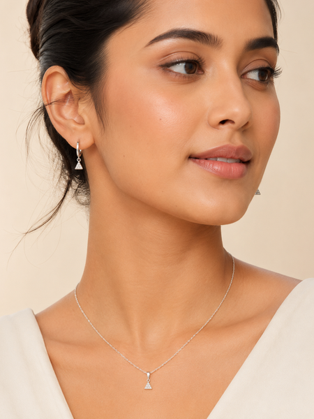 Nova Triangle Pendant Set