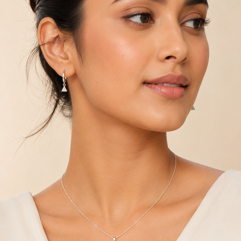 Nova Triangle Pendant Set