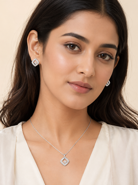 Virelle Square Pendant Set