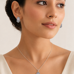Nazira Hamsa Pendant Set
