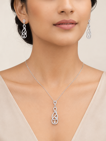 Infinity Grace Pendant Set