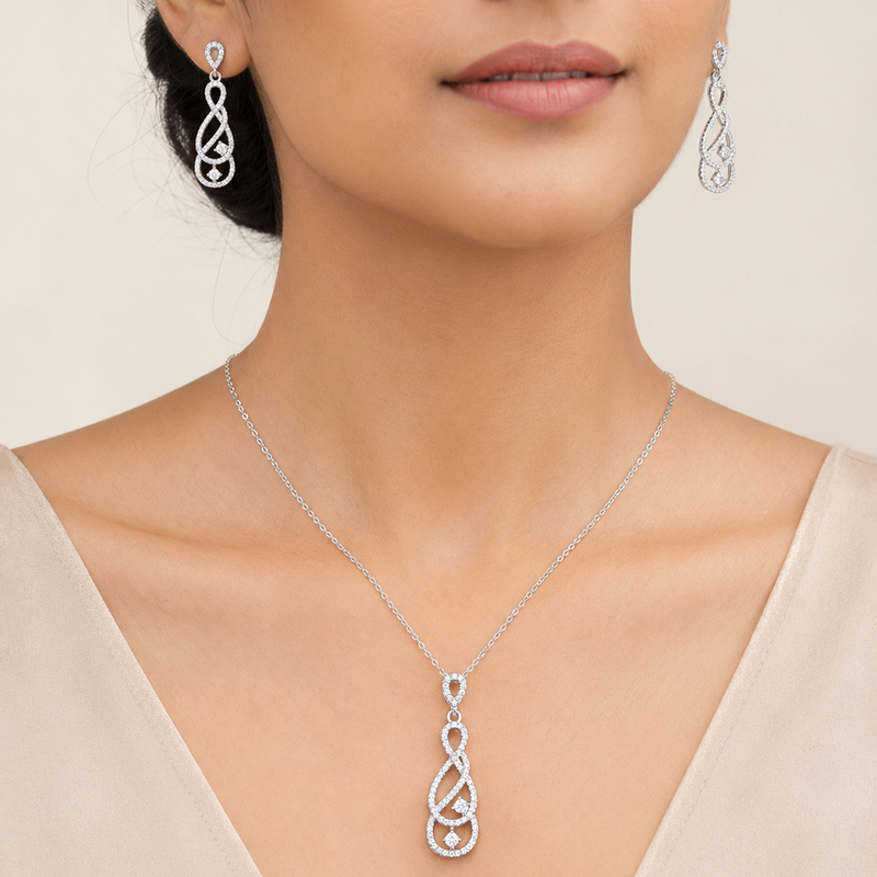 Infinity Grace Pendant Set