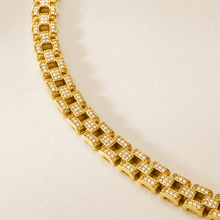The 9-to-5 Paperclip Chain (Gold) — Gold Plated Link Bracelet by House of Zena, close-up detail