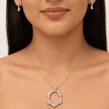 The Mobius Knot Eternal Set — Gold Plated Loop Pendant Set by House of Zena, front view