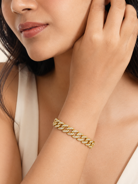 Sorelle Pavé Cuban Bracelet