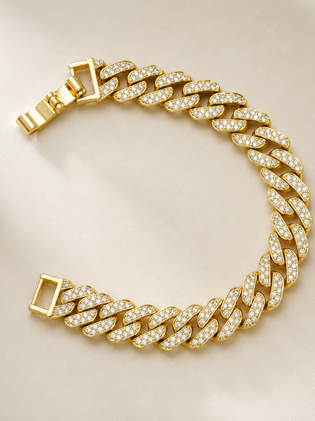 Sorelle Pavé Cuban Bracelet