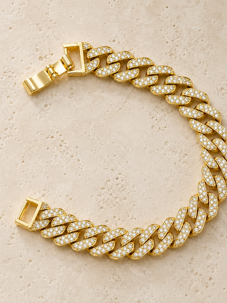 Sorelle Pavé Cuban Bracelet