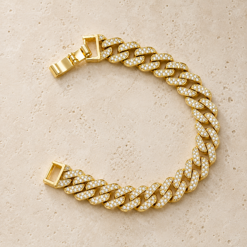 Sorelle Pavé Cuban Bracelet