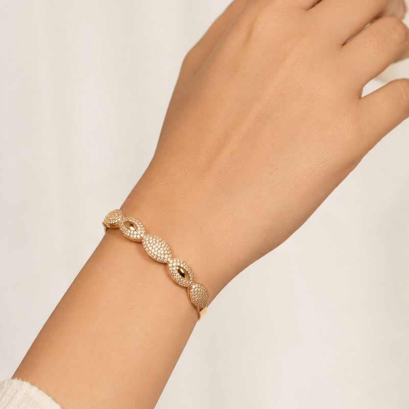Luna Marquise Bangle