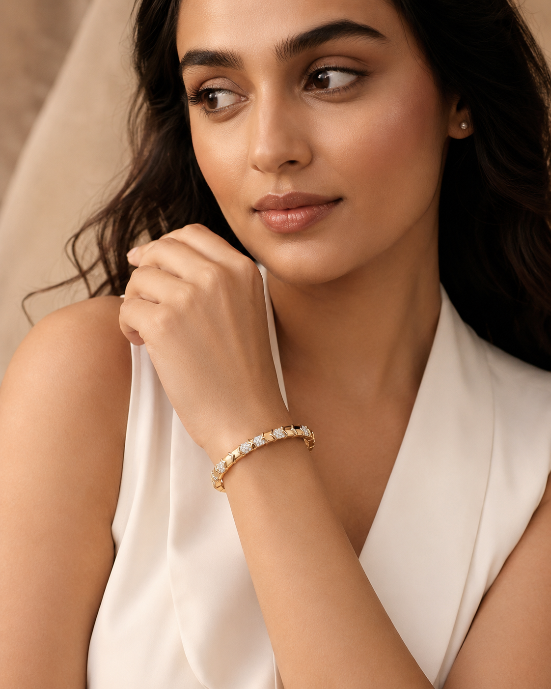 The Wishbone Chevron Bangle