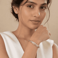 The Silk Ribbon Pavé Bangle