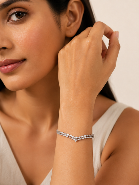 Celestia Twist Tennis Bangle