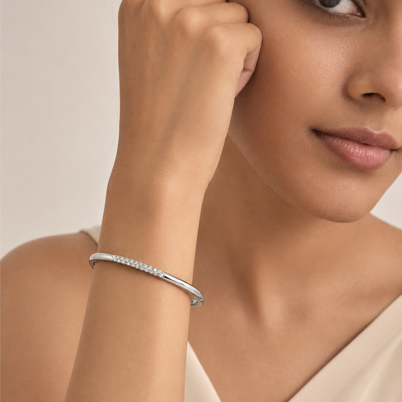 Éclat Slim Pavé Bangle