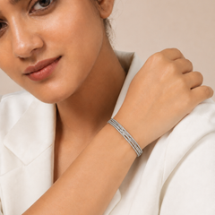 Aurielle Linear Pavé Bangle