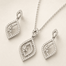 The Morning Bloom Coffee & Cake Set — Gold Plated Morning Bloom Pendant Set by House of Zena, close-up detail