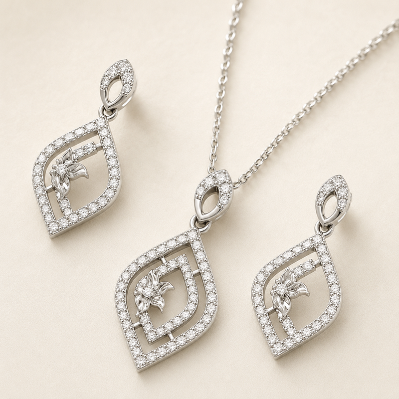 Celestia Bloom Pendant Set