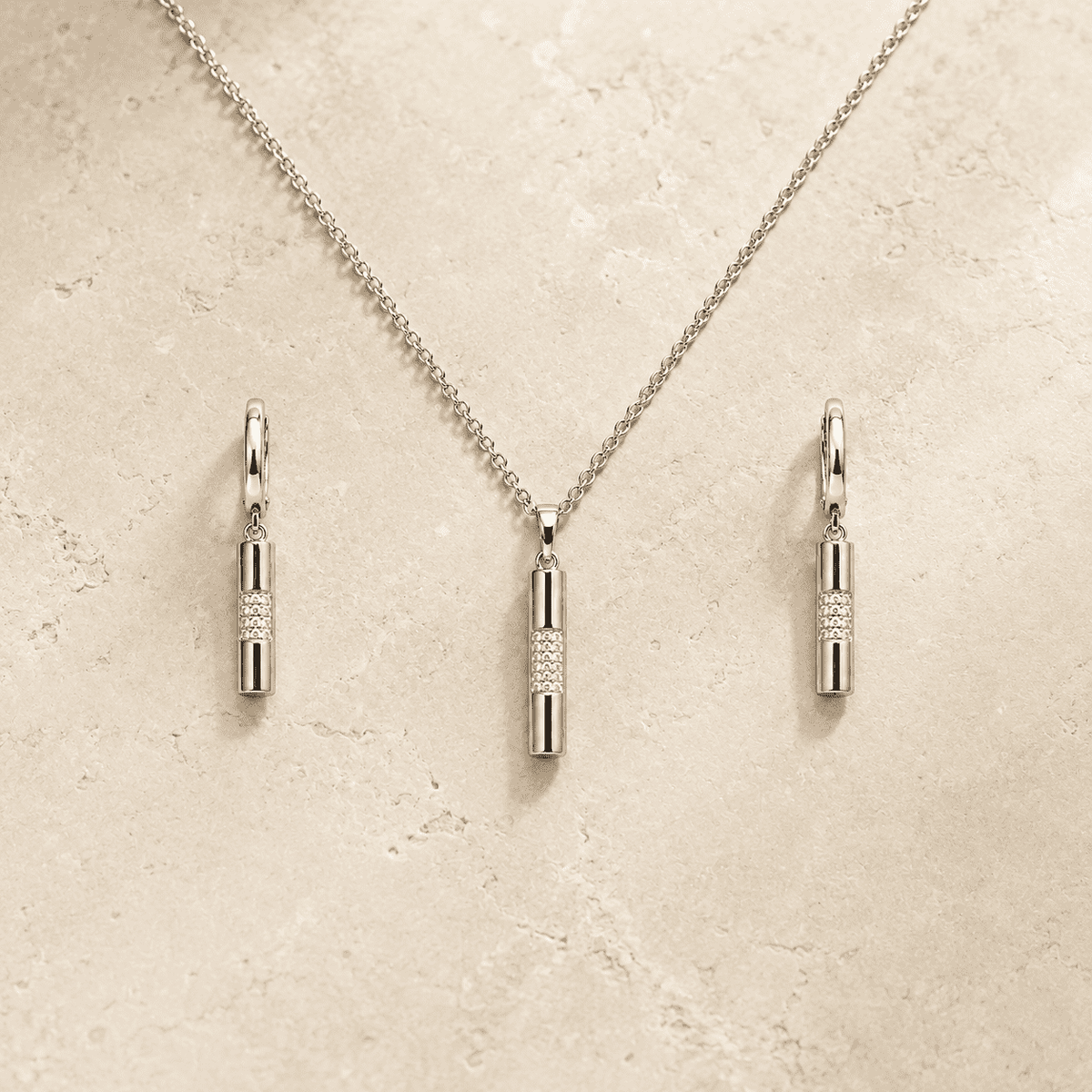 The "Minimal Effort" Bar Set — Gold Plated Bar Pendant Set by House of Zena, stacked styling