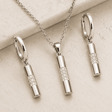 The "Minimal Effort" Bar Set — Gold Plated Bar Pendant Set by House of Zena, flat lay
