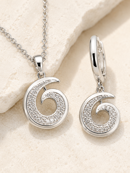 Serelune Spiral Pendant Set
