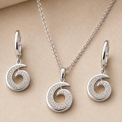 Serelune Spiral Pendant Set