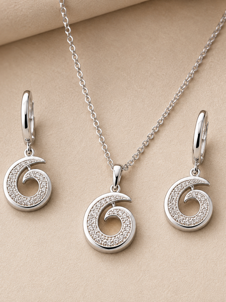 Serelune Spiral Pendant Set