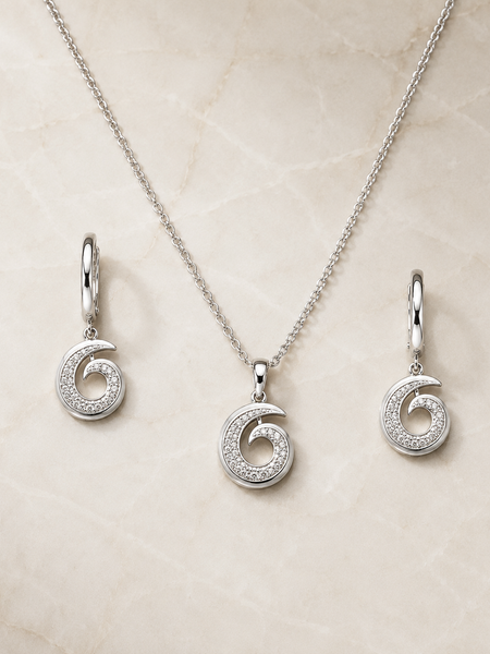Serelune Spiral Pendant Set