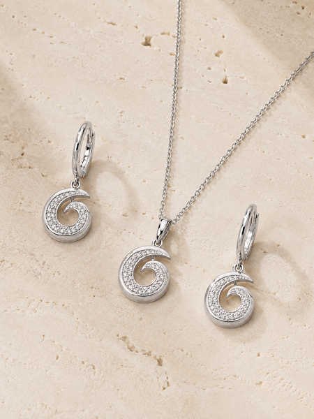Serelune Spiral Pendant Set