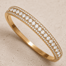 The Queen Bee Crown Bangle — Gold Plated Halo Bangle by House of Zena, close-up detail