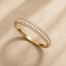 The Queen Bee Crown Bangle — Gold Plated Halo Bangle by House of Zena, side angle