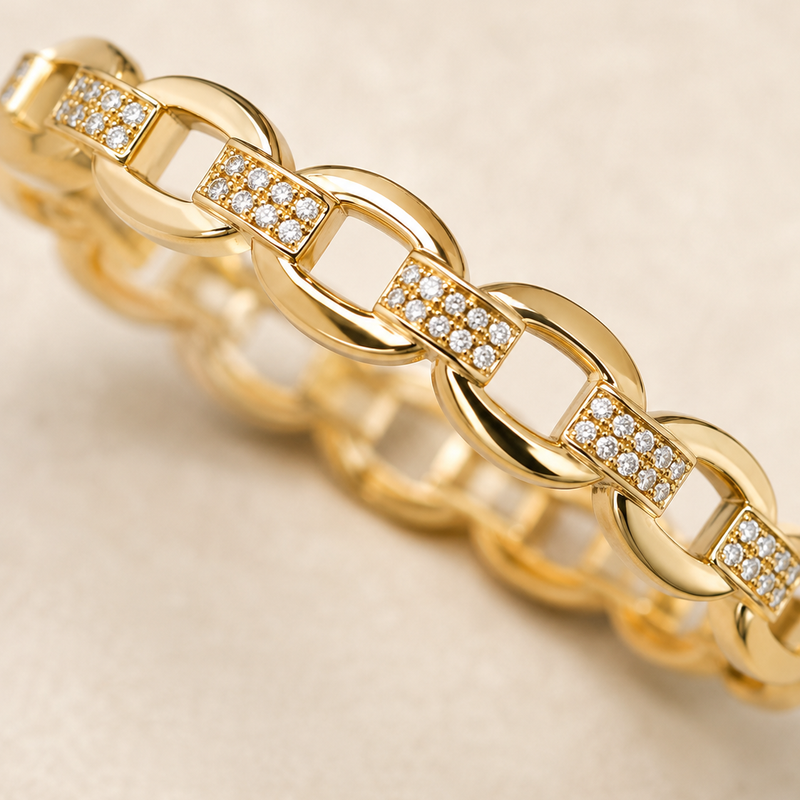 Lunéa Link Bangle