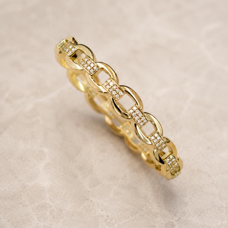 Lunéa Link Bangle