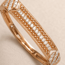 The Cleopatra Royal Filigree Cuff — Gold Plated Royale Bangle by House of Zena, close-up detail