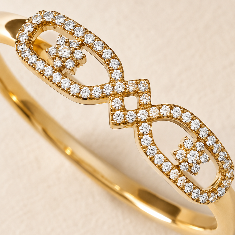 Élan Duo Clover Bangle
