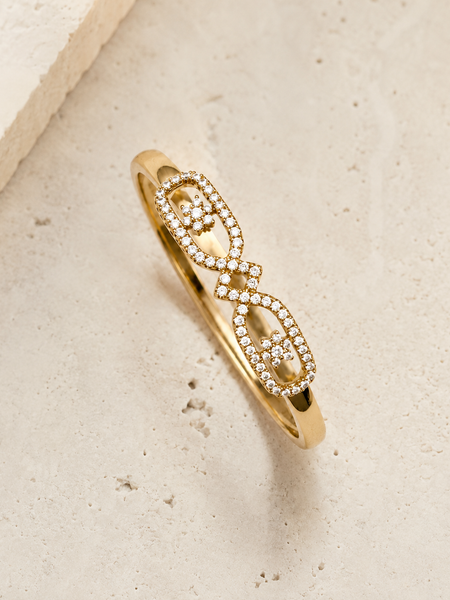Élan Duo Clover Bangle