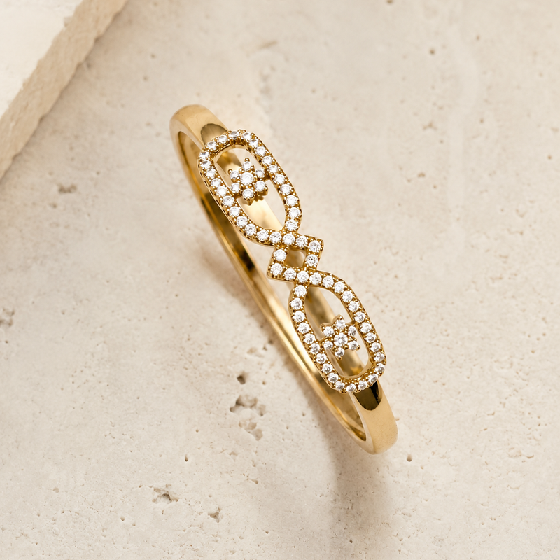 Élan Duo Clover Bangle