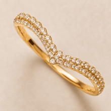 The French Cruller Twist Bangle — Gold Plated Infinity Twist Bangle by House of Zena, close-up detail