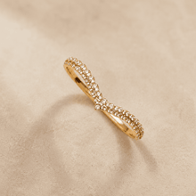 The French Cruller Twist Bangle — Gold Plated Infinity Twist Bangle by House of Zena, side angle
