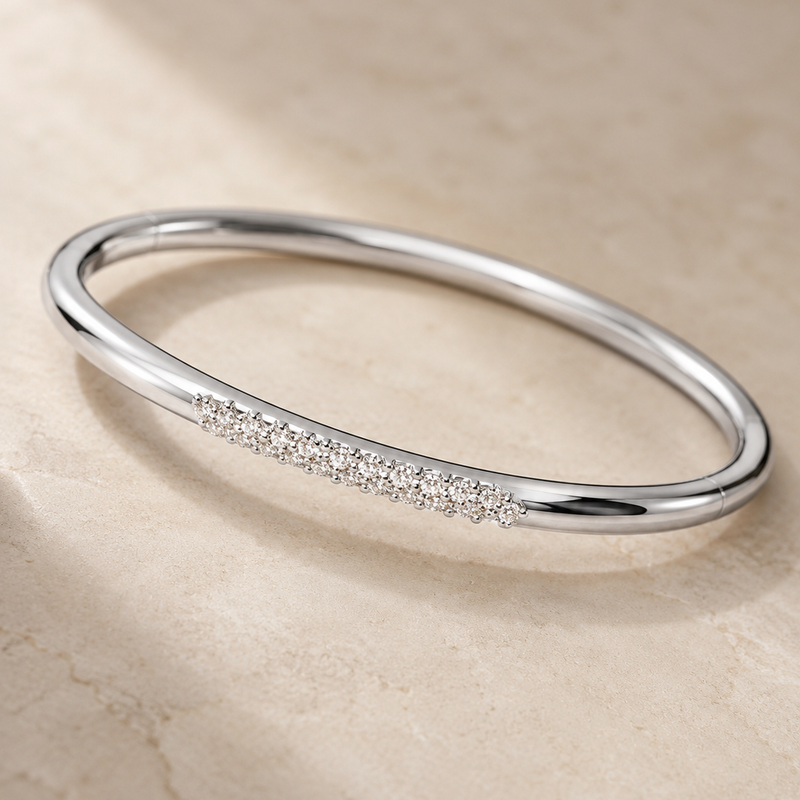 Éclat Slim Pavé Bangle