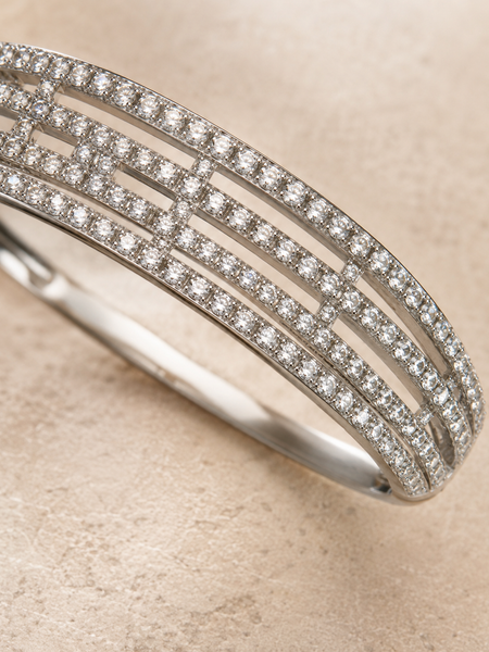 Aurielle Linear Pavé Bangle