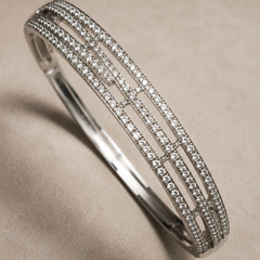 Aurielle Linear Pavé Bangle