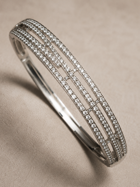 Aurielle Linear Pavé Bangle