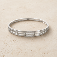 Aurielle Linear Pavé Bangle