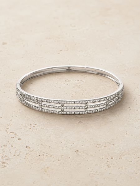 Aurielle Linear Pavé Bangle
