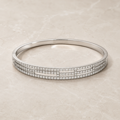 Aurielle Linear Pavé Bangle