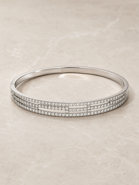 Aurielle Linear Pavé Bangle