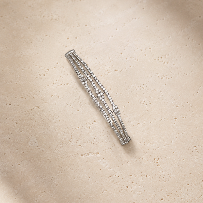 Astra Parallel Pavé Bangle