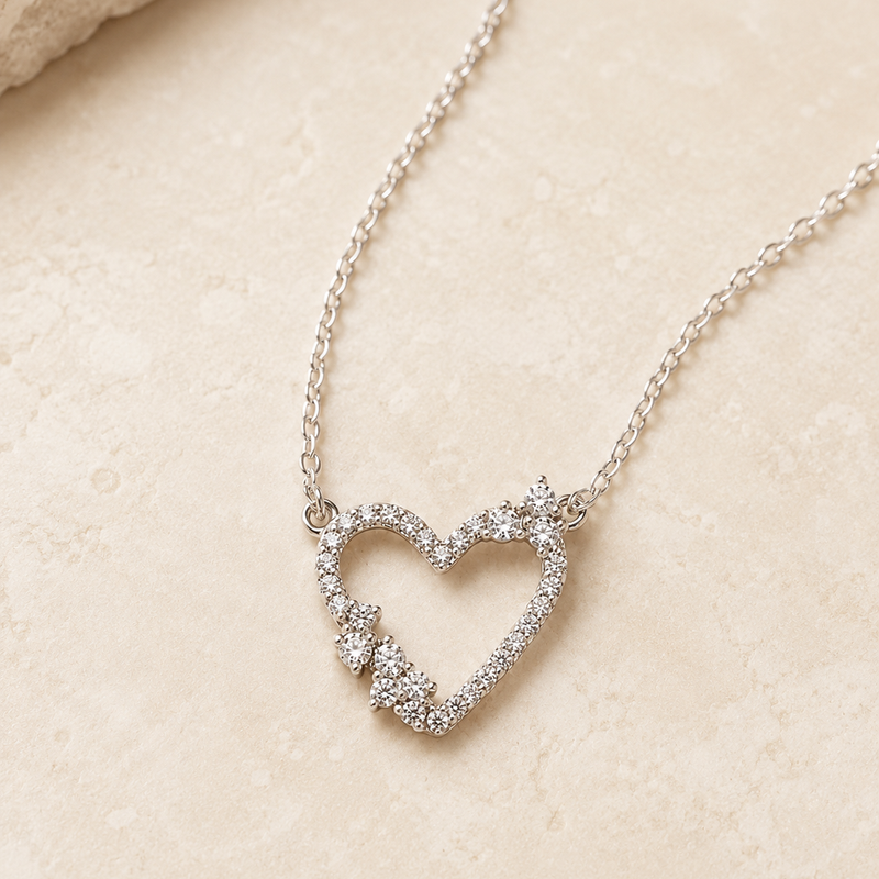 Amora Open Heart Necklace