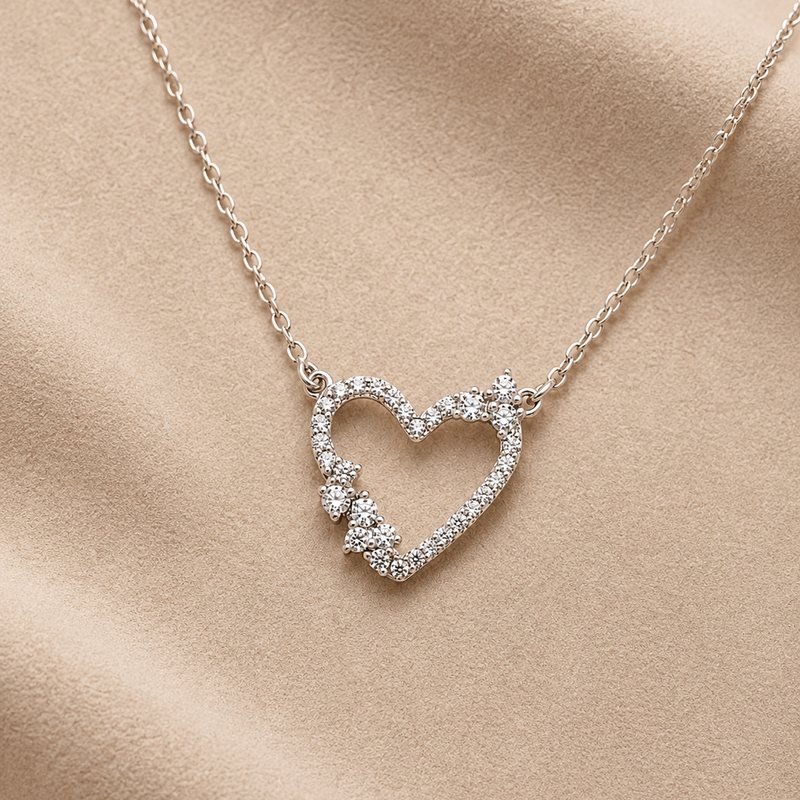 Amora Open Heart Necklace