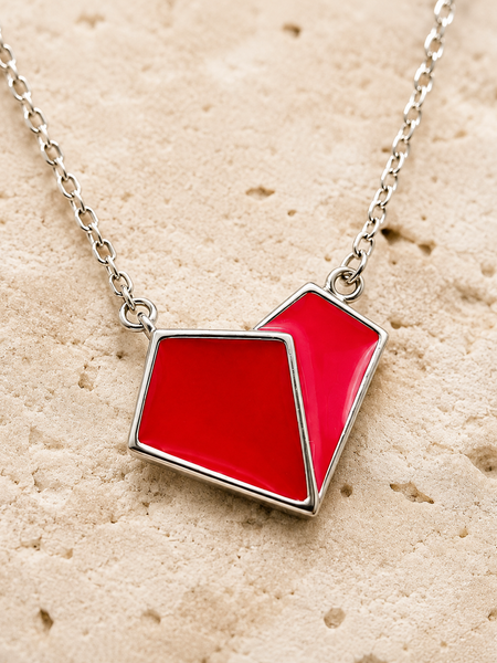 Rouge Duo Pendant Necklace