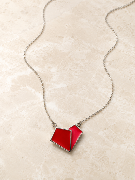Rouge Duo Pendant Necklace